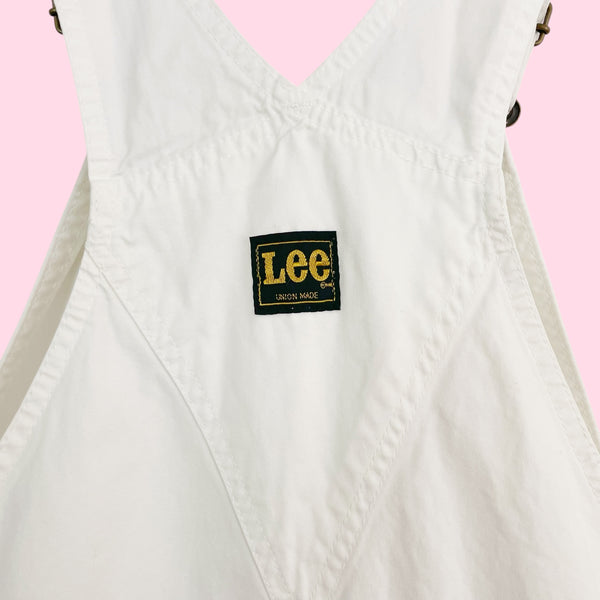 VINTAGE LEE WHITE OVERALLS (S/M)