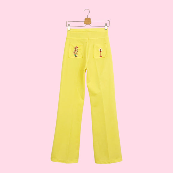 70S YELLOW EMBROIDERED BELLBOTTOMS (26)