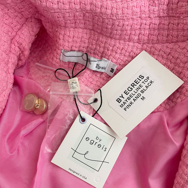 By Egreis Maybelline Cropped Jacket Pink (M)
