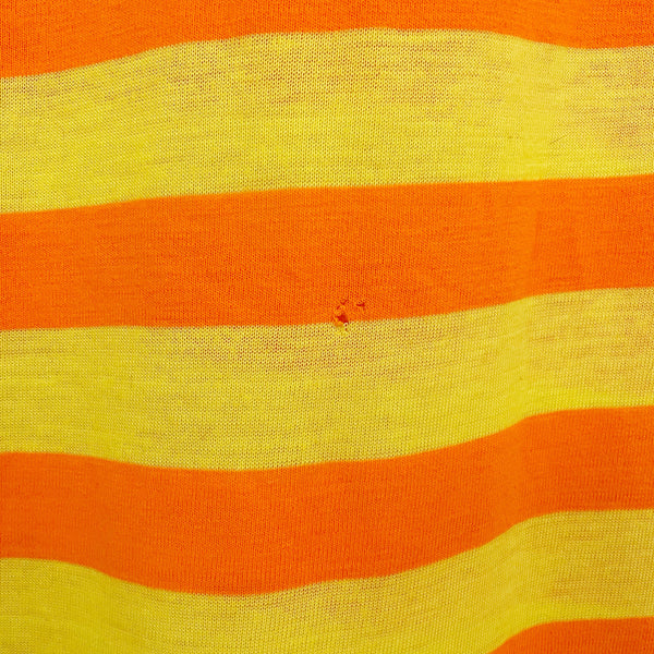 ORANGE + YELLOW STRIPED MAXI DRESS (S)