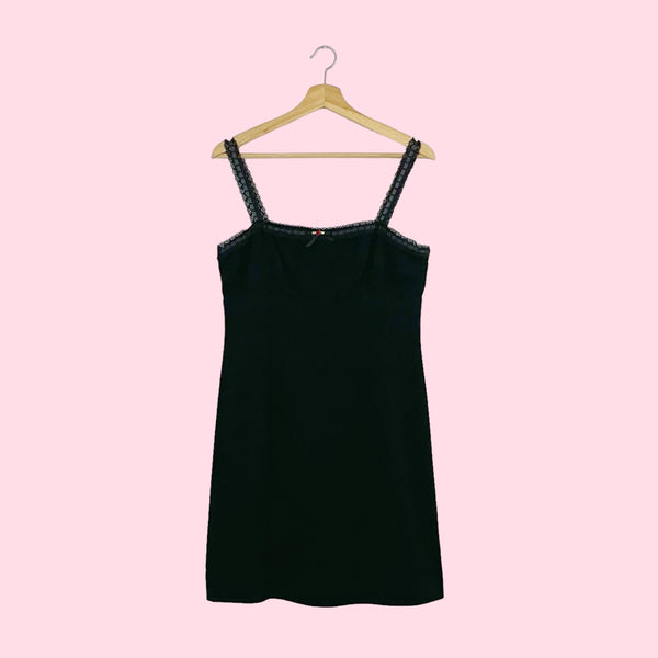 NANETTE LEPORE BLACK ROSETTE DRESS (6/8)