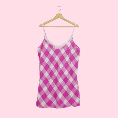 VICTORIA'S SECRET PLAID COTTON DRESS (XL)