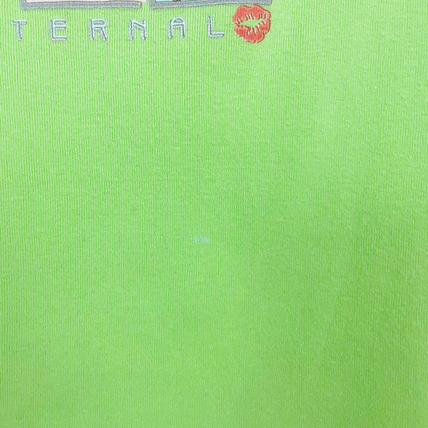 LIME LOVE GRAPHIC PUFF SLEEVE TEE (L)