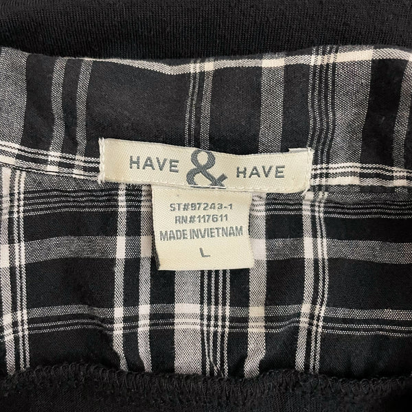 Y2K PLAID OFFICE SIREN TOP (M)