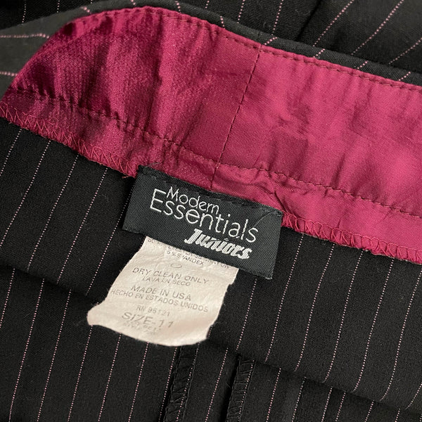BLACK + PINK PINSTRIPE OFFICE PANTS (9)