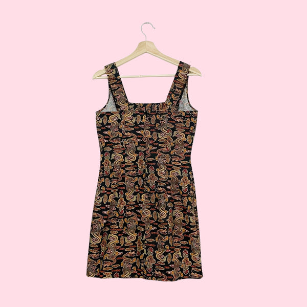 DRAGON PRINT MINI DRESS (6)