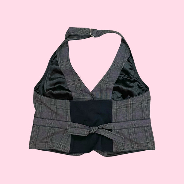 PLAID HALTER VEST (16)