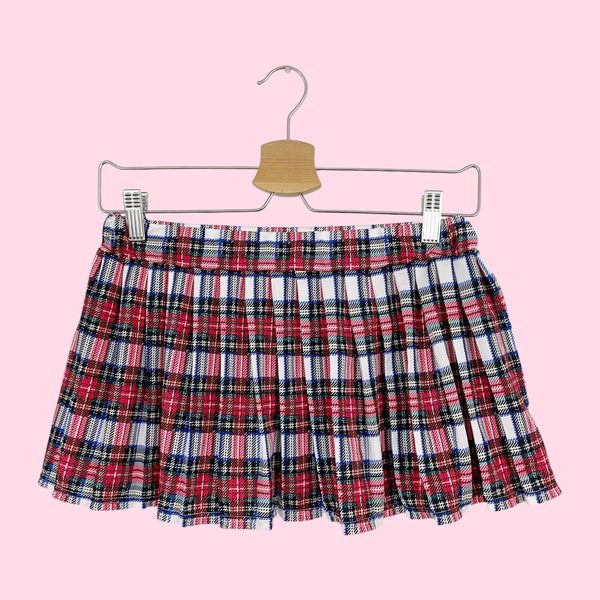 FREDERICK'S PLAID MICRO MINI SKIRT (S)