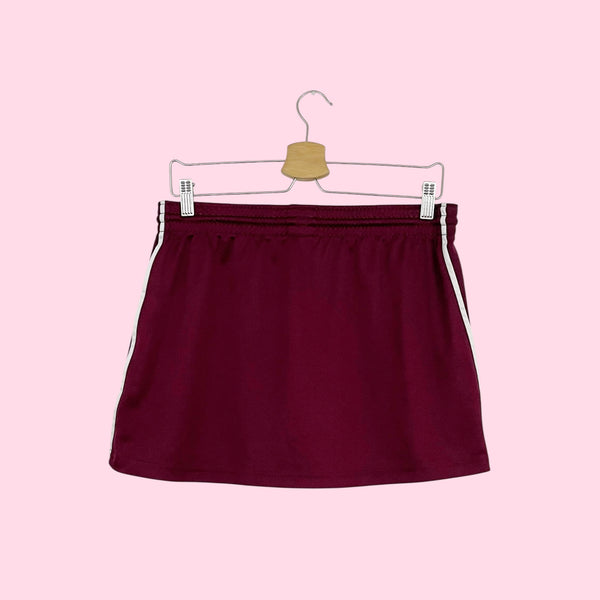 NIKE BURGUNDY SPORTY MINI SKIRT (L)