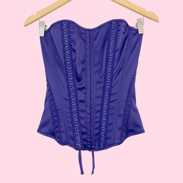 PURPLE LACE UP CORSET (M)