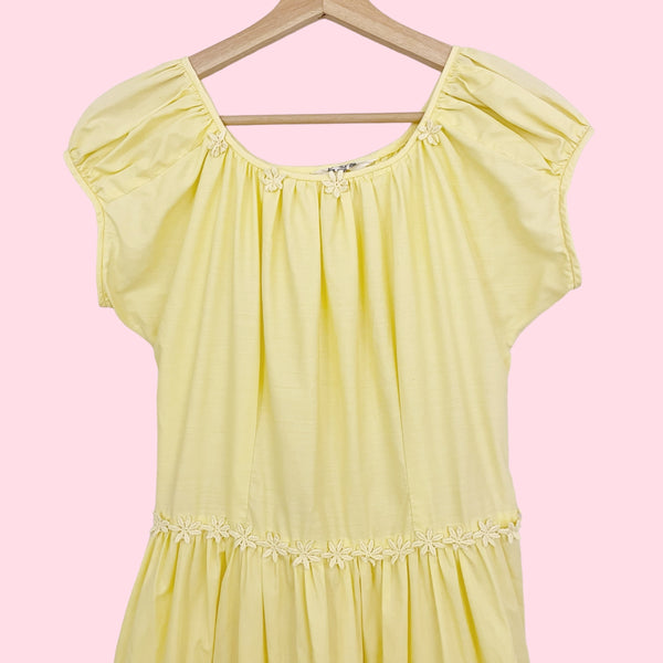 60S PASTEL YELLOW DRESS (6)