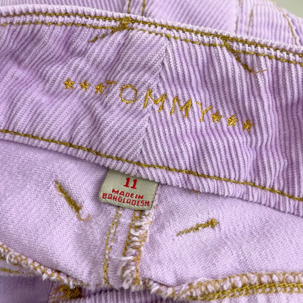 STAR POCKET LAVENDER CORDUROY CAPRIS (M)