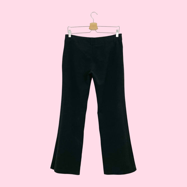 Y2K BLACK LOW RISE OFFICE PANTS (7)
