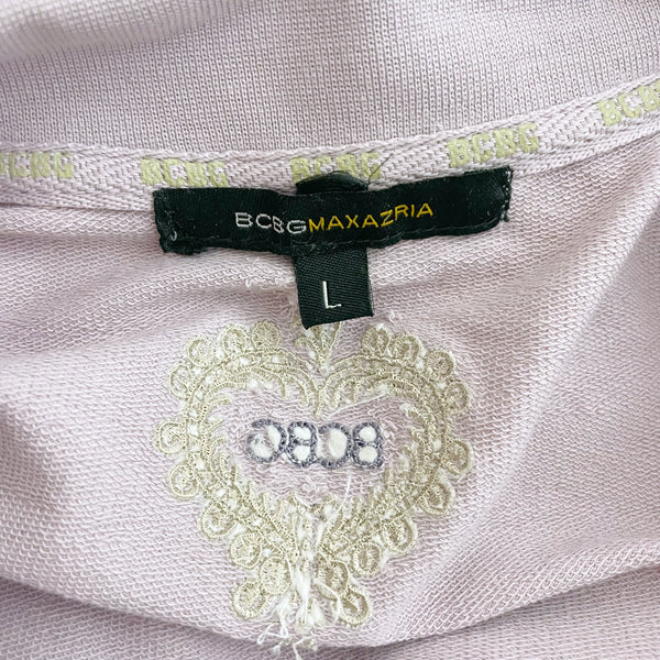 Y2K BCBG Lavender Embroidered Track Jacket (L)