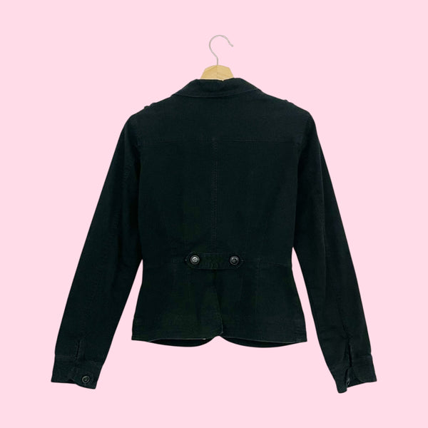 Y2K BLACK UTILITY JACKET (S)