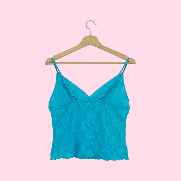 HANKY PANKY AQUA LACE CAMI (L/XL)