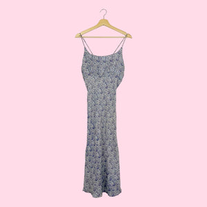 PRINTED RAYON MIDI DRESS (M/L)