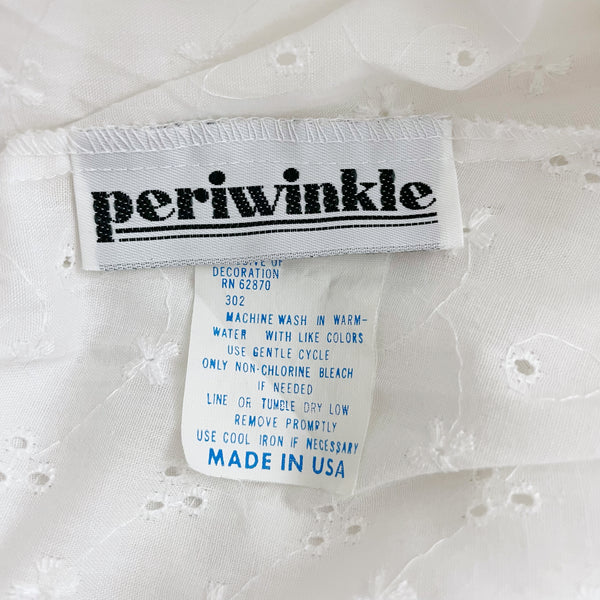 WHITE EYELET PRAIRIE SKIRT (L/XL)