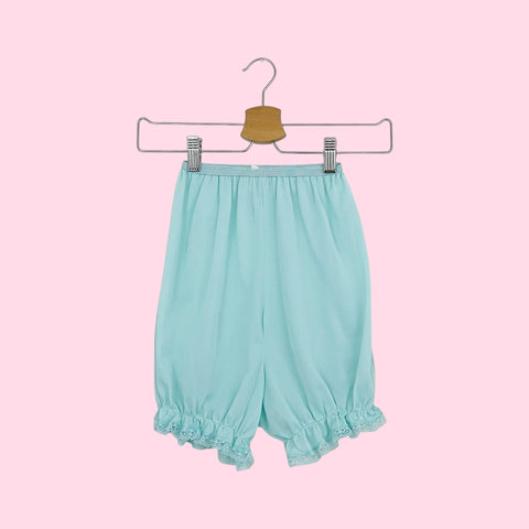 60S AQUA NYLON BLOOMERS (XS)