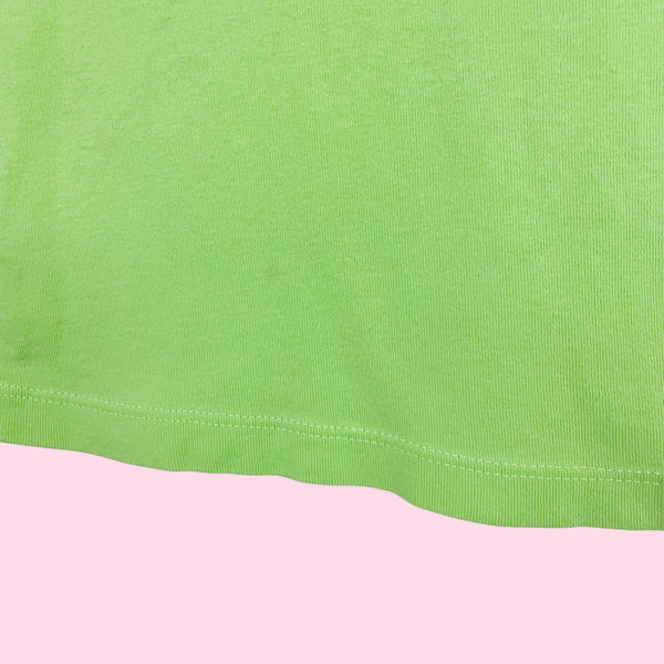 LIME LOVE GRAPHIC PUFF SLEEVE TEE (L)