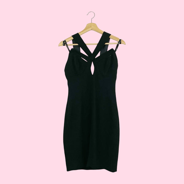 90S NICOLE MILLER INDECENT PROPOSAL CUT OUT DRESS (4/6)