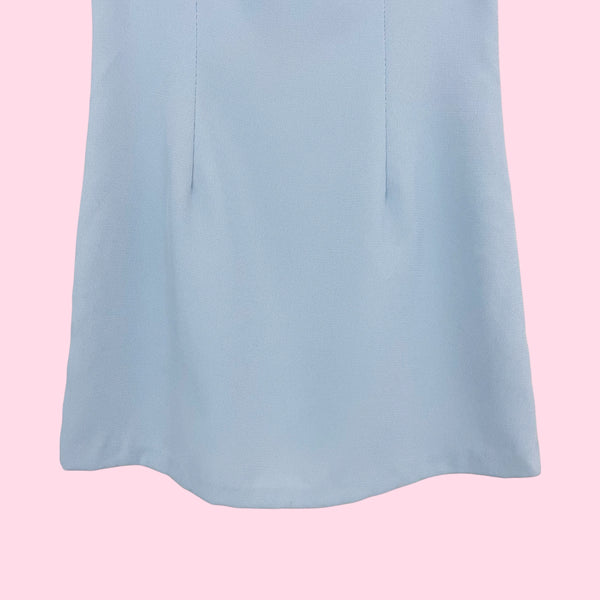 LIGHT BLUE MINI DRESS (S)