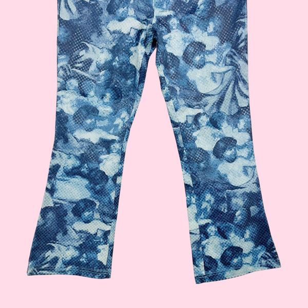 BLUE ANGEL PRINT BOOTCUT PANTS (18/20)