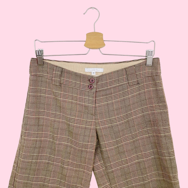 PLAID LOW RISE BERMUDA SHORTS (6)