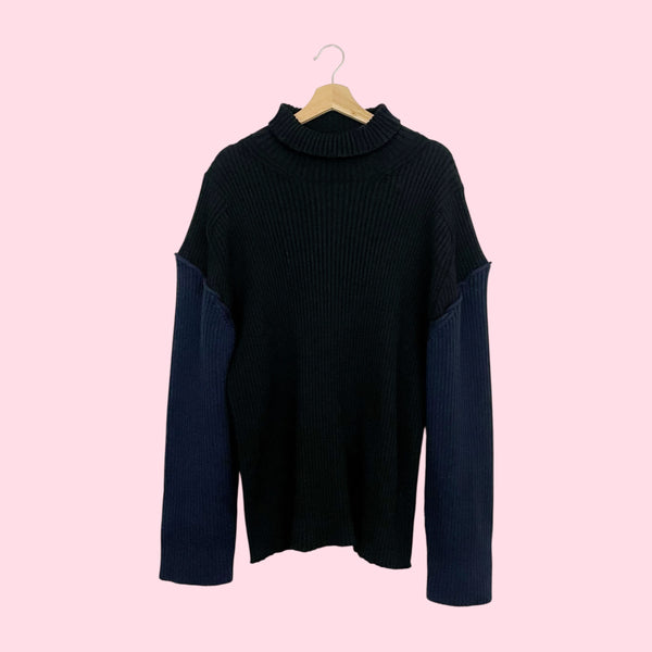 The Row Dua Two-Tone Sweater (XL)