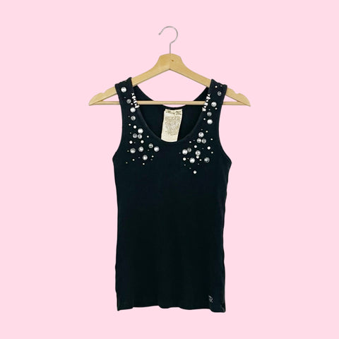 MISS ME STUDDED CROSS TANK (M)