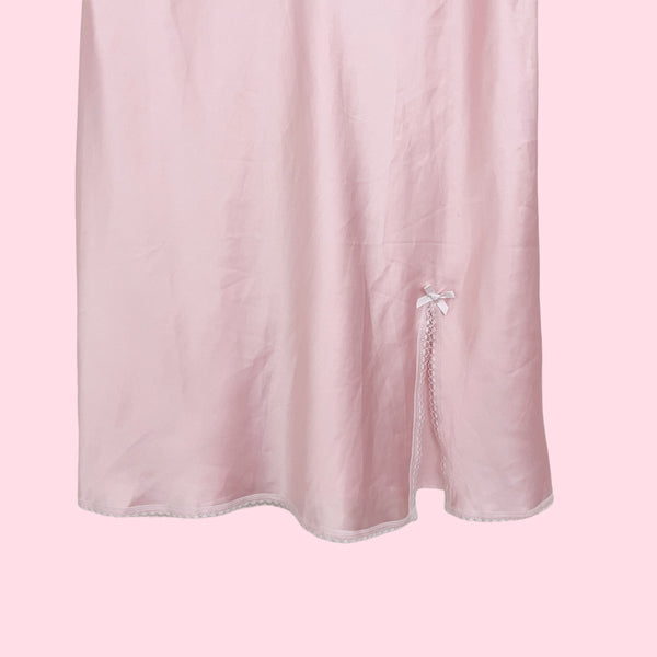 VICTORIA'S SECRET PINK SLIP DRESS (L)