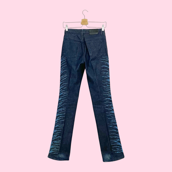 BEADED ZEBRA JEANS (2/4)