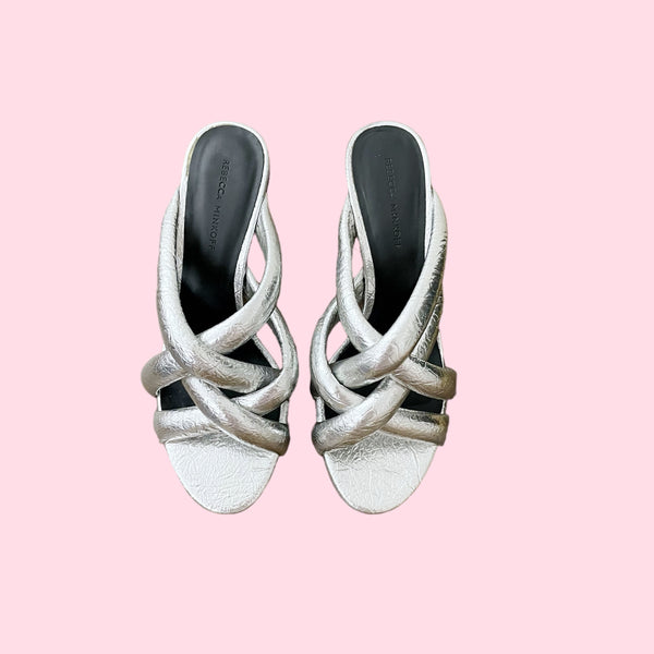 REBECCA MINKOFF AMANDINE HIGH-HEEL SLIDE SANDALS (10)