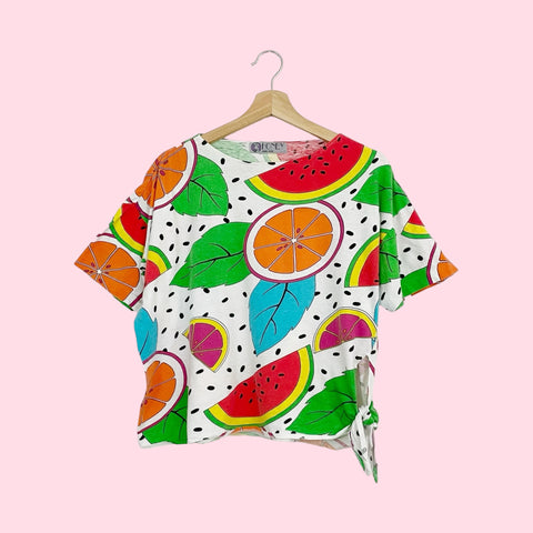 FRUIT PRINT T-SHIRT (L/XL)