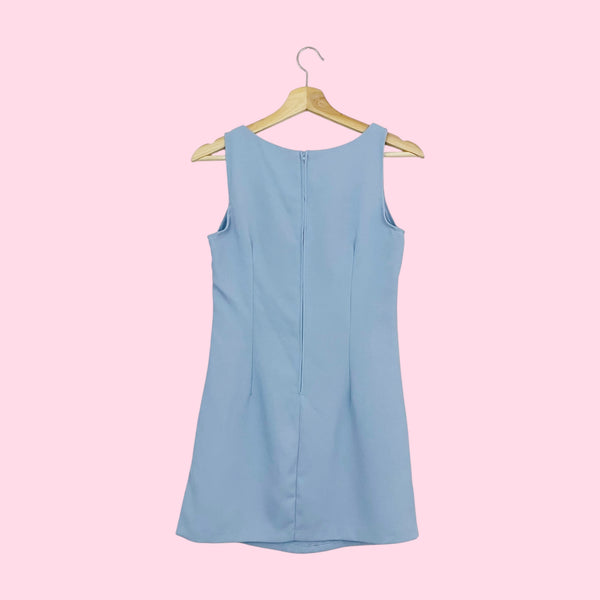 LIGHT BLUE MINI DRESS (S)