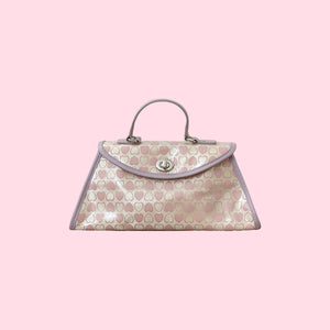 PASTEL HEART PRINT VINYL PURSE