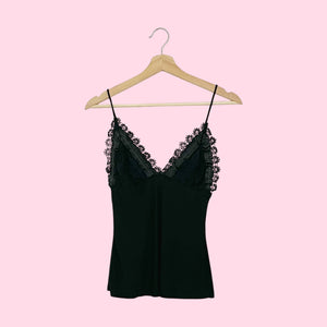BLACK LACE BUST TANK (S)