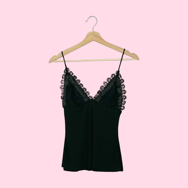 BLACK LACE BUST TANK (S)