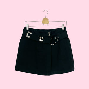 BLACK BELTED MINI SKIRT (5)