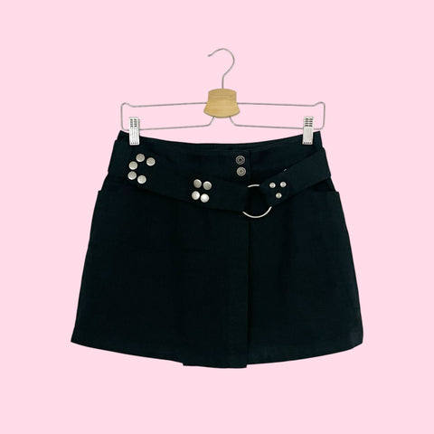 BLACK BELTED MINI SKIRT (5)