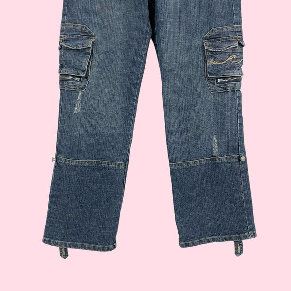 EMBELLISHED CARGO DENIM CAPRIS (8)