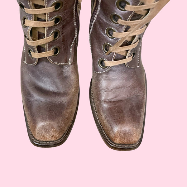 SIREN BY MARK NASON EMBROIDERED LEATHER BOOTS (7)