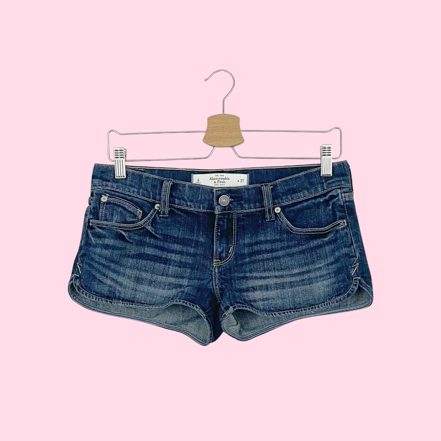 ABERCROMBIE LOW RISE MICRO MINI SHORTS (4)