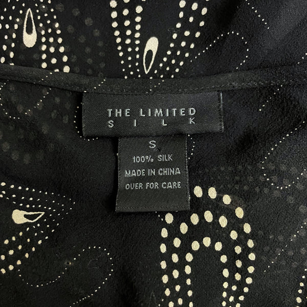 PRINTED SHEER SILK BLOUSE (S)