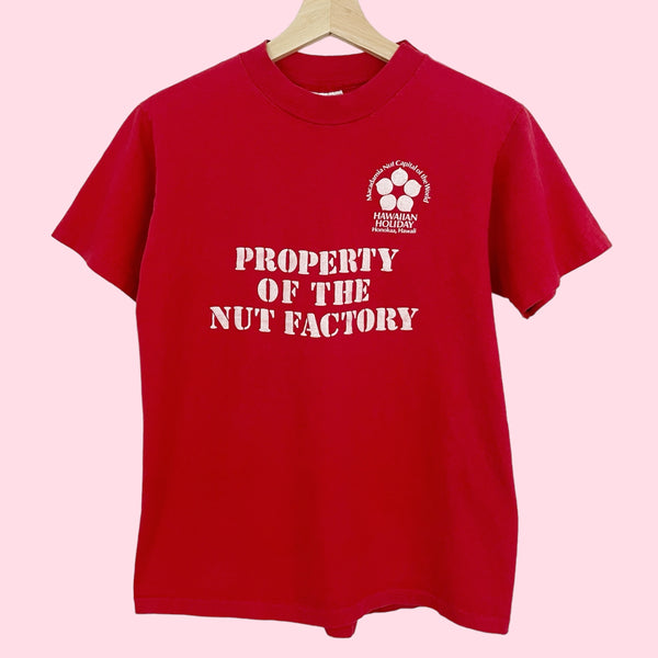 80S PROPERTY OF THE NUT FACTORY T-SHIRT (M)