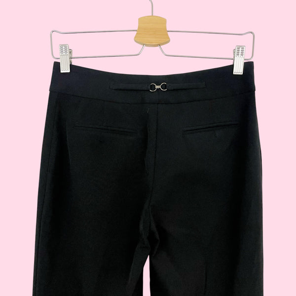 BEBE BLACK CENTER SEAM OFFICE PANTS (4)