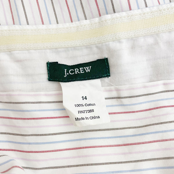 J.Crew Pinstripe Cotton Tank (L)