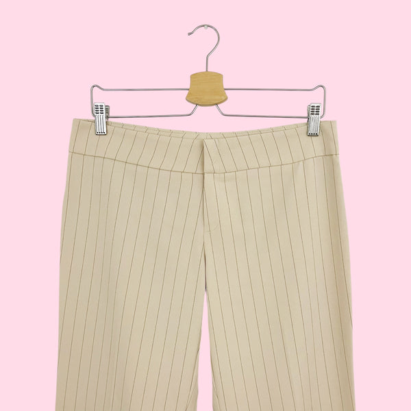 Cream Pinstripe Office Siren Pants (9)