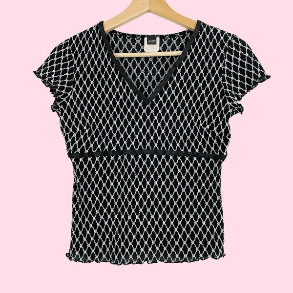 BLACK DIAMOND MESH TOP (S)