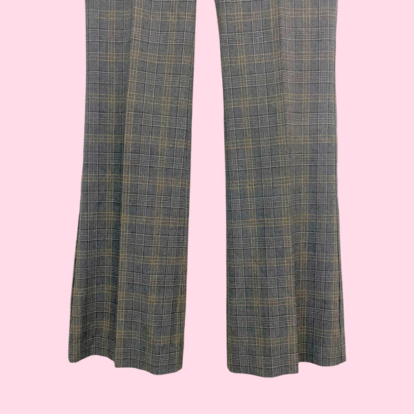 Y2K GRAY PLAID OFFICE SIREN PANTS (2)